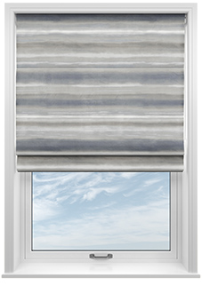 Ombre Velvet, Neutral - Motorised Roman Blind
